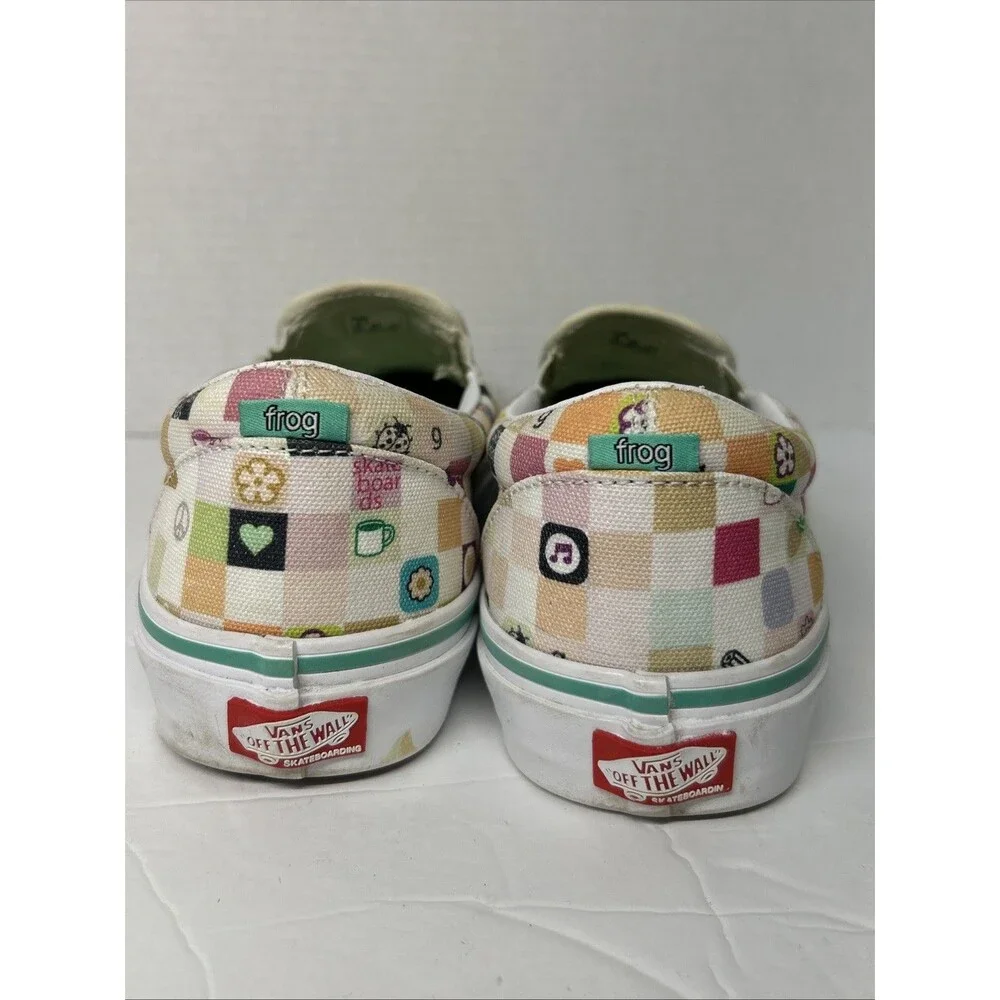 Vans Skate Slip-On LTD Skateboard Shoe Frog White Size 9.5 Men Rare Hard To Find - Picture 5 of 13